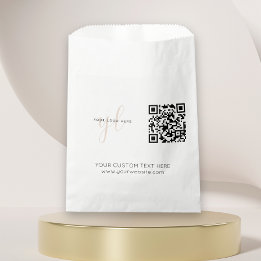 Bolsa De Papel Marketing de eventos de código QR con logotipo com