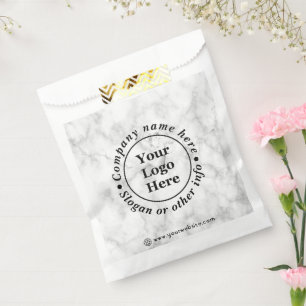 Bolsa De Papel Mármol blanco