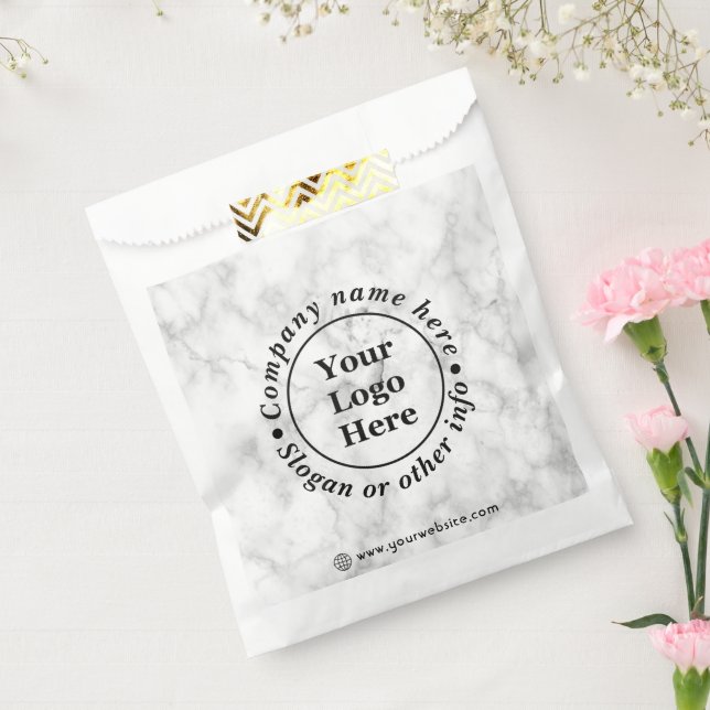 Bolsa De Papel Mármol blanco (Sellado)