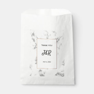 Bolsa De Papel Mármol y elegante boda dorada
