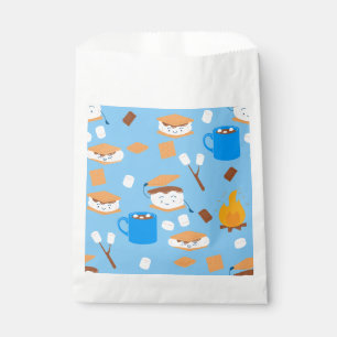 Bolsa De Papel marshmallow de hoguera de chocolate olor azul