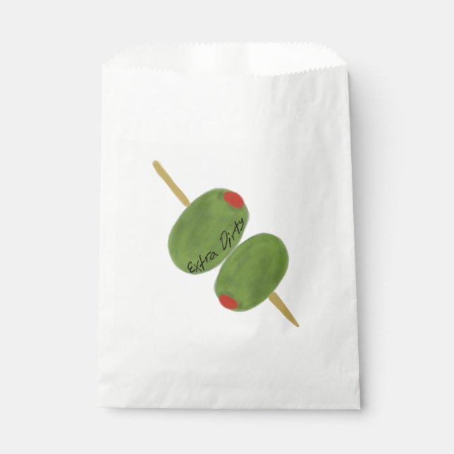 Bolsa De Papel Martini Olives Favor Bag (Anverso)