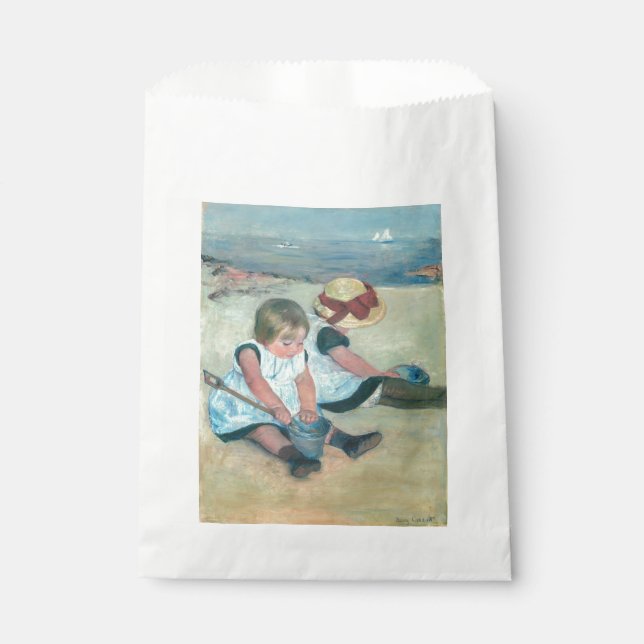 Bolsa De Papel Mary Cassatt - Niños jugando en la playa (Anverso)