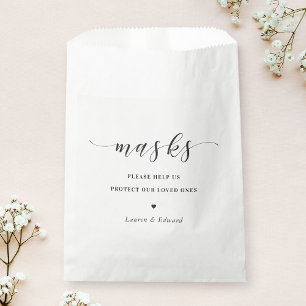 Bolsa De Papel Máscara Facial para Despedida de Soltera de Boda M