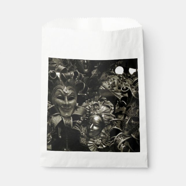 Bolsa De Papel Máscaras de Mascarada Oscura (Anverso)