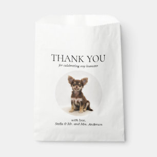 Bolsa De Papel Mascota De Tratamiento De Perros Dibujo Gracias Bo