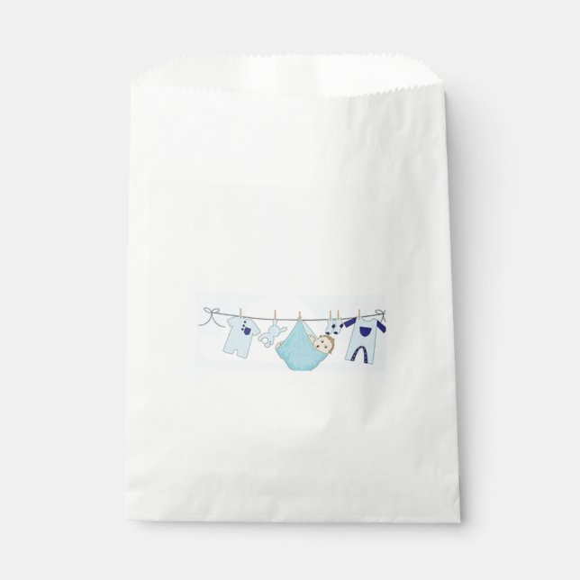 BOLSA DE PAPEL MATERIA DEL BEBÉ SHOWER/PARTY (Anverso)