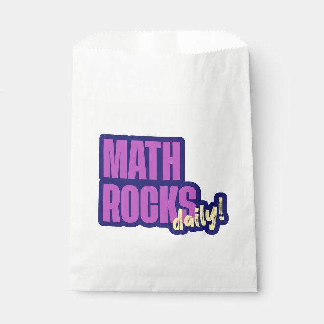 Bolsa De Papel Math Rocks Daily Teacher (Anverso)