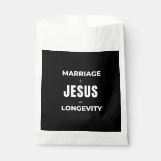 Bolsa De Papel Matrimonio + Jesús = Longevidad