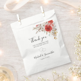 Bolsa De Papel Matrimonio rústico-Rosa-rural