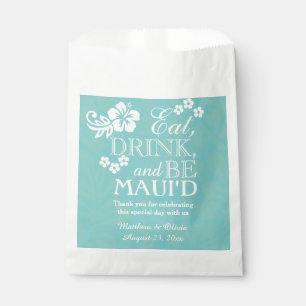 Bolsa De Papel Maui Hawaii Boda Candy Bar Buffet Gracias