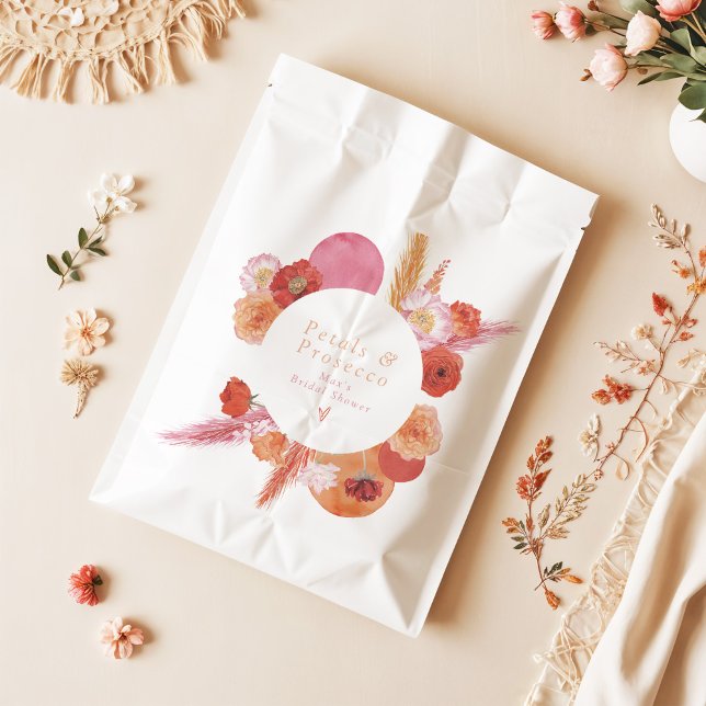 Bolsa De Papel Máx. puerros florales brillantes y ducha de novia  (Subido por el creador)