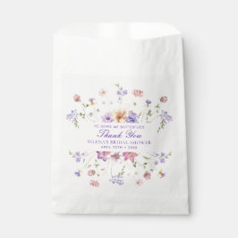Bolsa De Papel Me Da Butterfles Ducha Morada Bridal