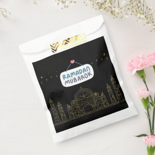 Bolsa De Papel Media Luna Islámica Ramadán Kareem Arte tipográfic