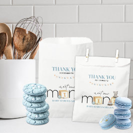 Bolsa De Papel Meet The Mini Blue Favour Bag