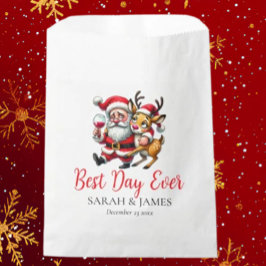 Bolsa De Papel Mejor Día Feliz Navidad Saludos a Santa