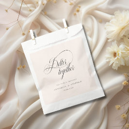 Bolsa De Papel ¡Mejor Juntos! Moderno, caligrafía, Boda