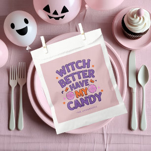 Bolsa De Papel Mejor Que La Bruja Tenga Mi Vela Cute Pastel Hal
