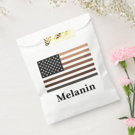 Bolsa De Papel Melanin Bandera de Estados Unidos Historia negra a