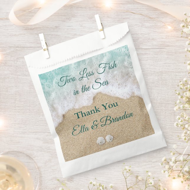 Bolsa De Papel Menos peces en el mar gracias (Cortado)