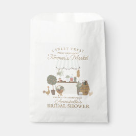 Bolsa De Papel Mercado de agricultores verdes Bridal Shower de pr