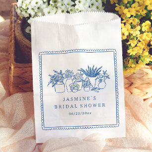 Bolsa De Papel Mercado de Flores Agradecimiento de Despedida de S
