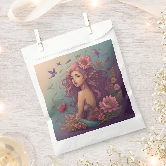 Bolsa De Papel Mermaid (Cortado)