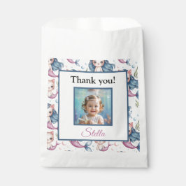 Bolsa De Papel Mermaid Cat Birthday Thank You Photo