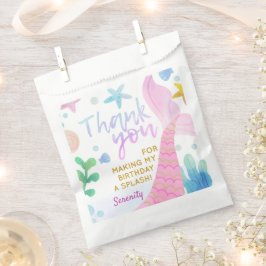 Bolsa De Papel Mermaid Tail Under the Sea Fiesta Gracias