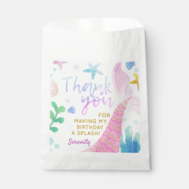 Bolsa De Papel Mermaid Tail Under the Sea Fiesta Gracias