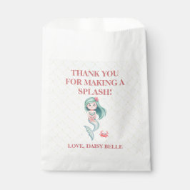 Bolsa De Papel Mermaid Under The Sea Girl Birthday Party
