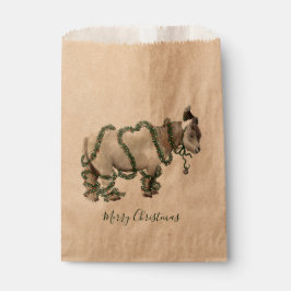 Bolsa De Papel Merry Christmas Shetland Pony Favor Bag