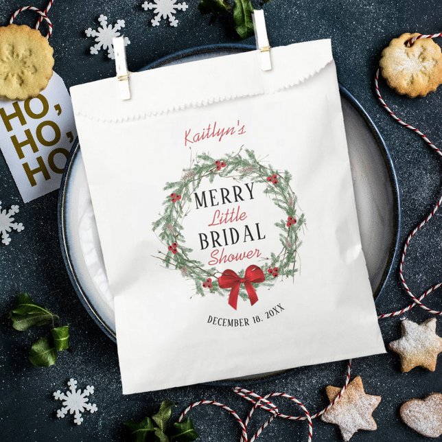 Bolsa De Papel Merry Little Navidades Británica Shower (Subido por el creador)