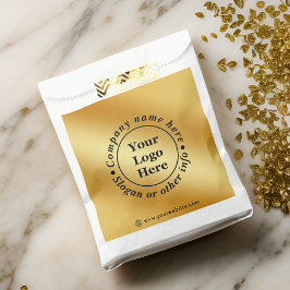 Bolsa De Papel Metálico de oro de lujo