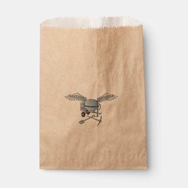 Bolsa De Papel Mezcla de hormigón azul-gris (Anverso)