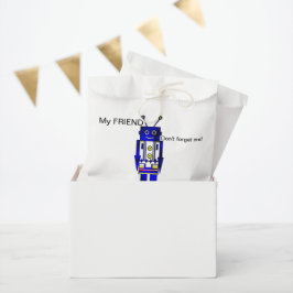Bolsa De Papel "Mi AMIGO" Robot Favor Bags