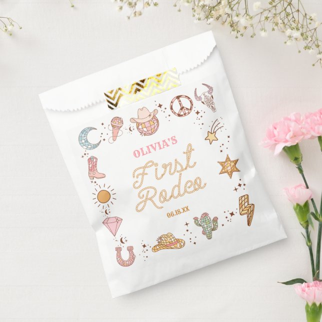 Bolsa De Papel Mi primera Fiesta de cumpleaños, discoteca de rode (Sellado)