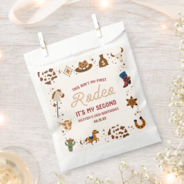 Bolsa De Papel Mi segundo Fiesta de cumpleaños de Rodeo Occidenta