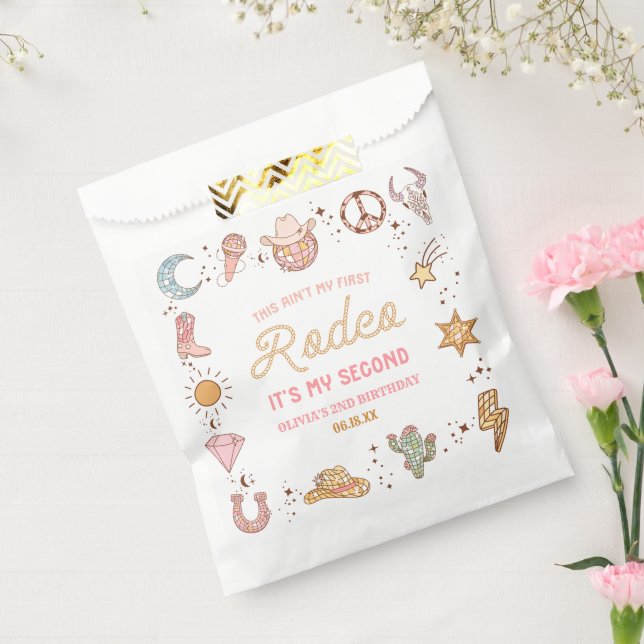 Bolsa De Papel Mi segundo Fiesta de Noche Rodeo Occidental (Sellado)