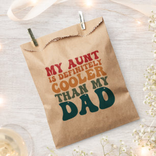 Bolsa De Papel Mi tía es definitivamente más genial que mi papá