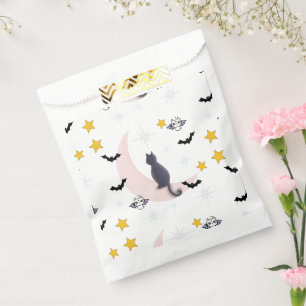 Bolsa De Papel Mikitiez gato negro murciélago Halloween otoño inv