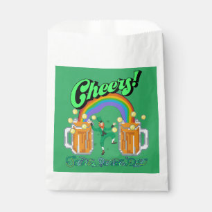 Bolsa De Papel Mikitiez verde afortunado Saint Patrick's Day iris