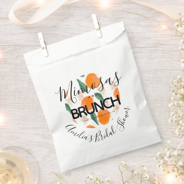 Bolsa De Papel Mimosa Brunch Hand Drake Bridal Shower (Cortado)