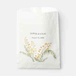 Bolsa De Papel Mimosa flor boda romántico
