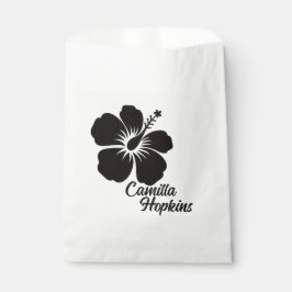 Bolsa De Papel Minimal Elegant Floral Personalized Design