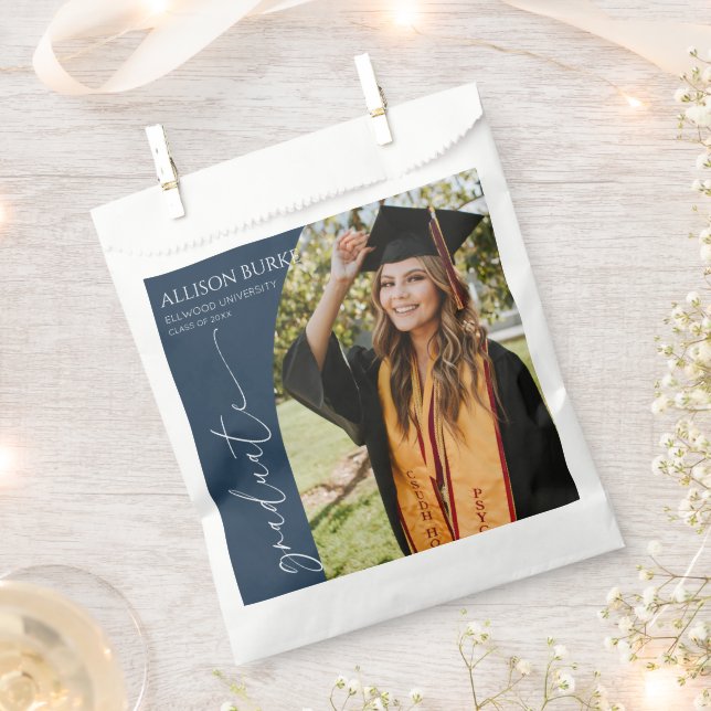 Bolsa De Papel Minimal Minimalist Photo Arch Graduation (Cortado)