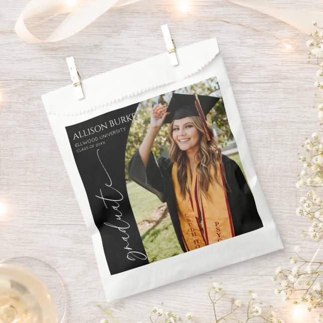 Bolsa De Papel Minimal Minimalist Photo Arch Graduation (Cortado)