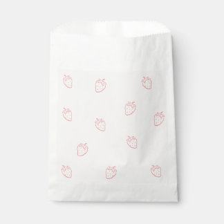 Bolsa De Papel Minimalismo de Fresa