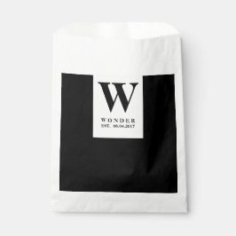 Bolsa De Papel Minimalist Couple Monogram wedding