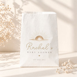 Bolsa De Papel Mínimo agradecimiento de ducha neutral de sol boho